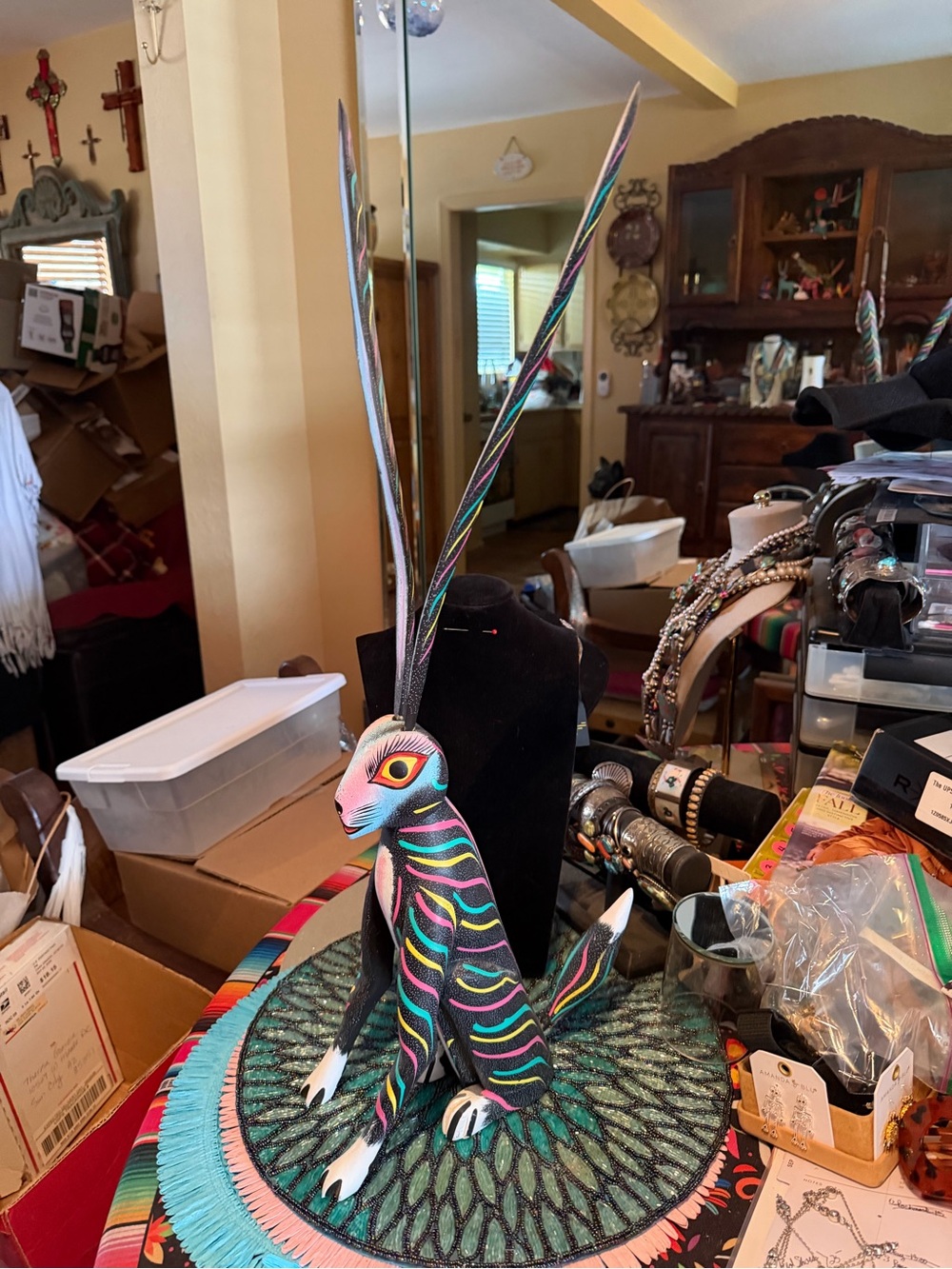 Large Alebrije Folk Art Rabbit